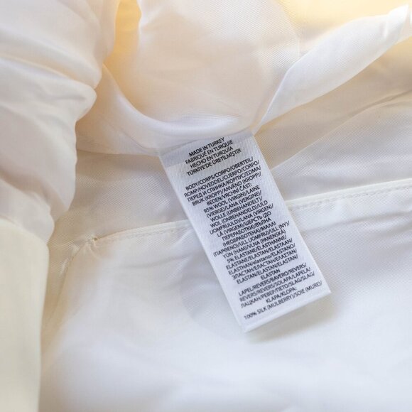 Polo Ralph Lauren Double-Breasted Blazer in Cream- Size 6 - Picture 14 of 14